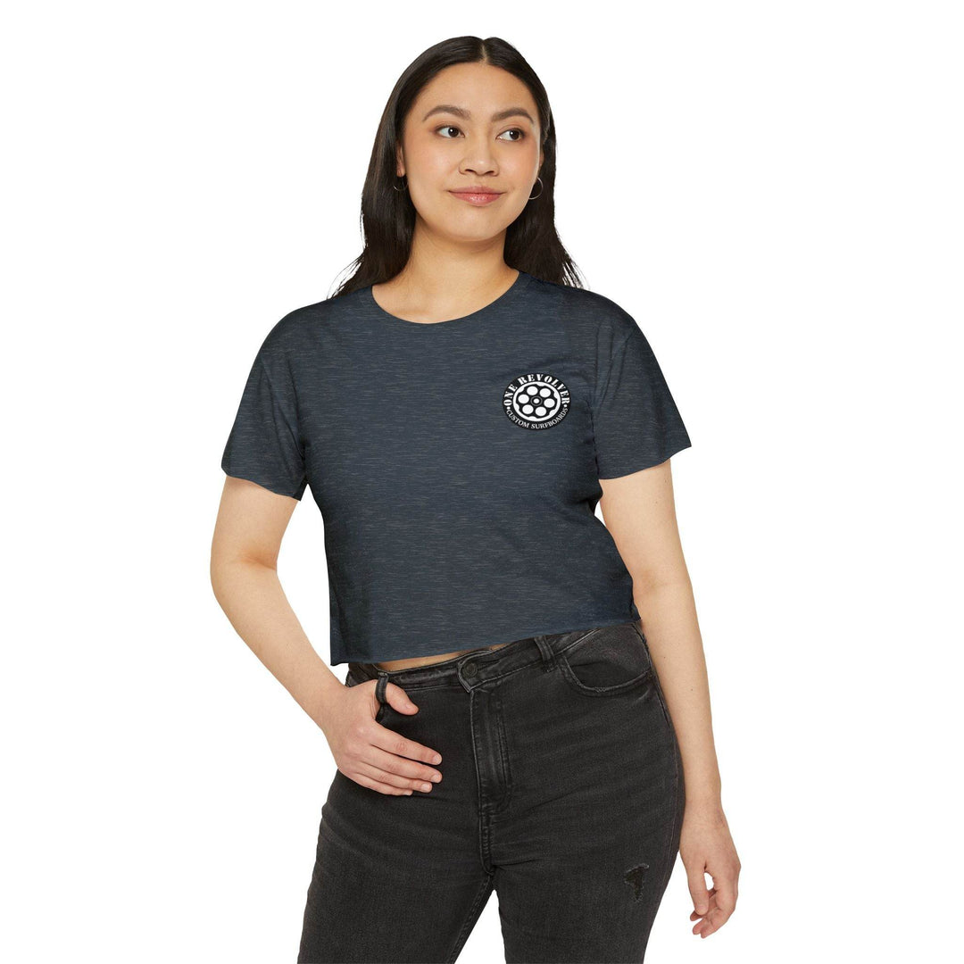 Tropical Dream Crop Tee – Women’s Surf-Inspired Crop Top - One Revolver Surfboards