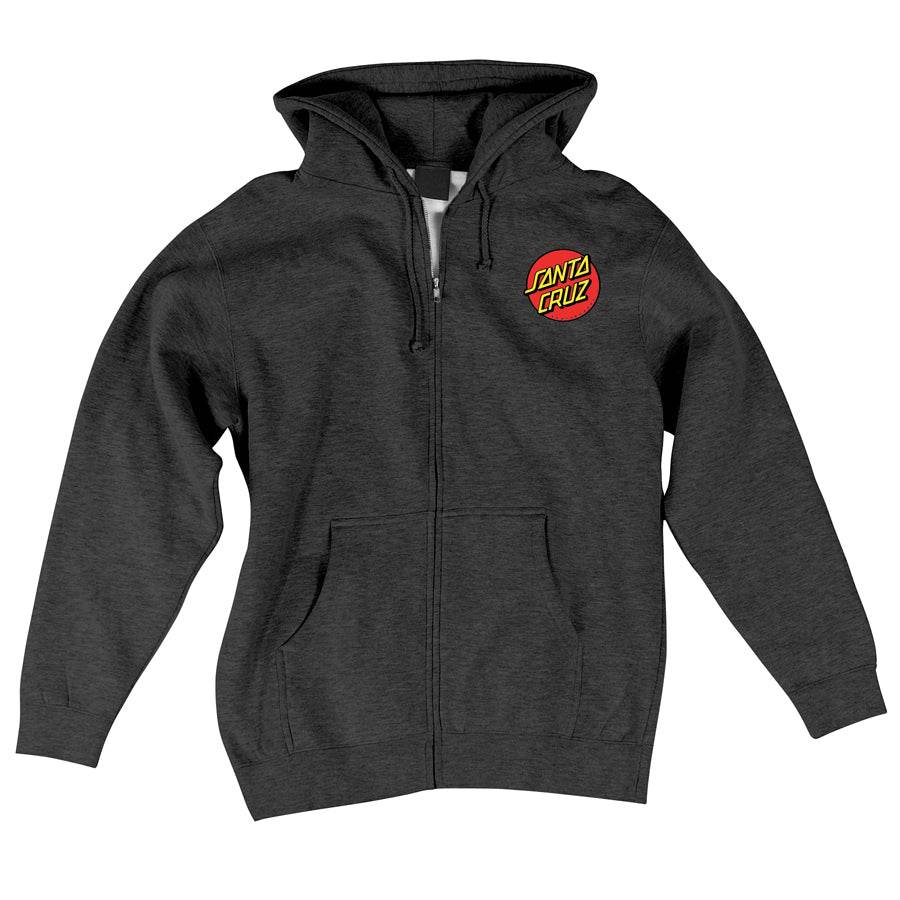 Santa Cruz Classic Dot Zip Up Heavyweight Hooded Sweatshirt - One Revolver Surfboards