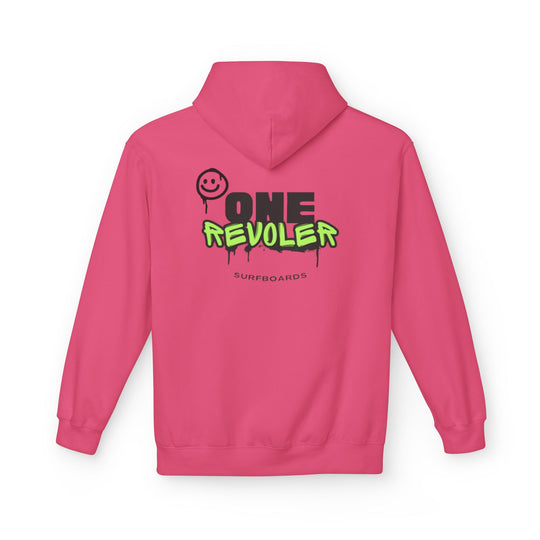 Smile Hoodie by One Revolver Surfboards – Unisex Midweight Softstyle Fleece