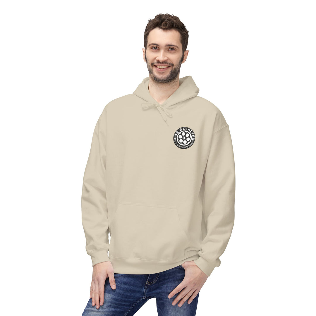 Smile Hoodie by One Revolver Surfboards – Unisex Midweight Softstyle Fleece