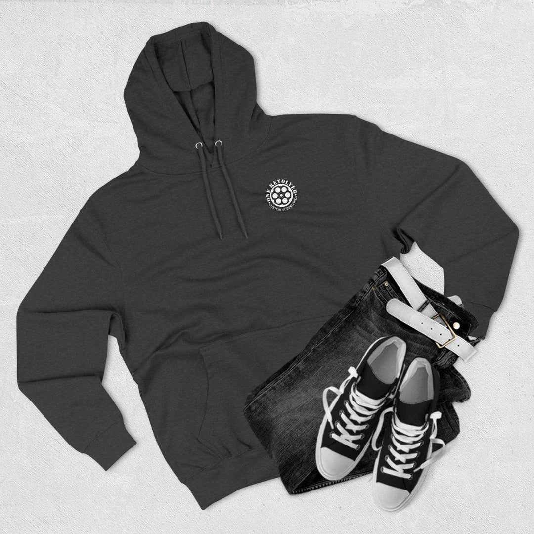 80's Surf Style Hoodie – One Revolver Fleece Pullover - One Revolver Surfboards