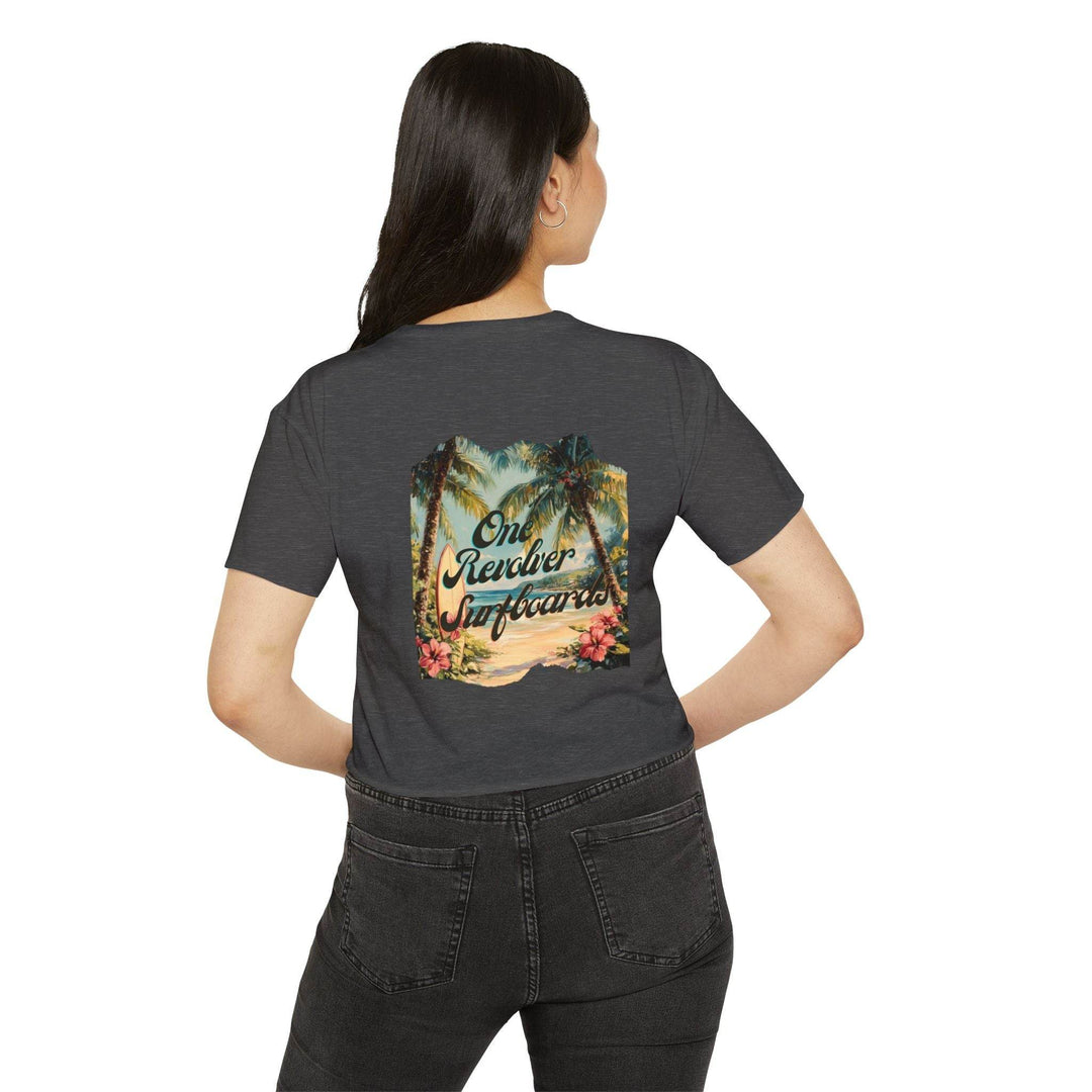 Tropical Dream Crop Tee – Women’s Surf-Inspired Crop Top - One Revolver Surfboards