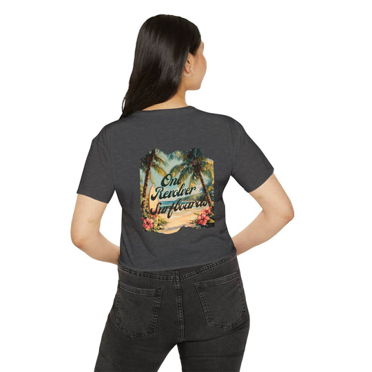 Tropical Dream Crop Tee – Women’s Surf-Inspired Crop Top - One Revolver Surfboards