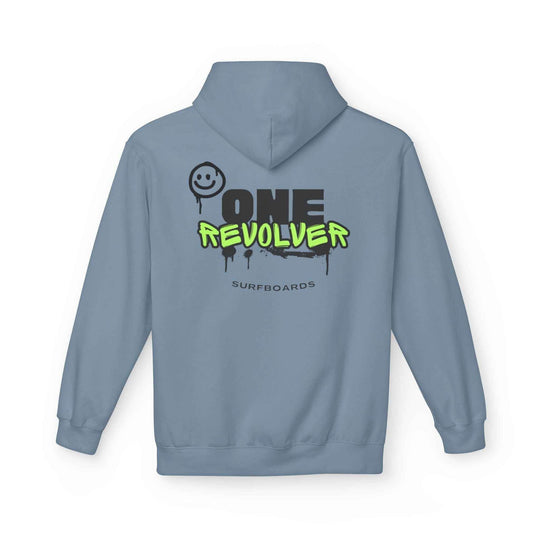 Smile Hoodie by One Revolver Surfboards – Unisex Midweight Fleece for Surf & Street - One Revolver Surfboards
