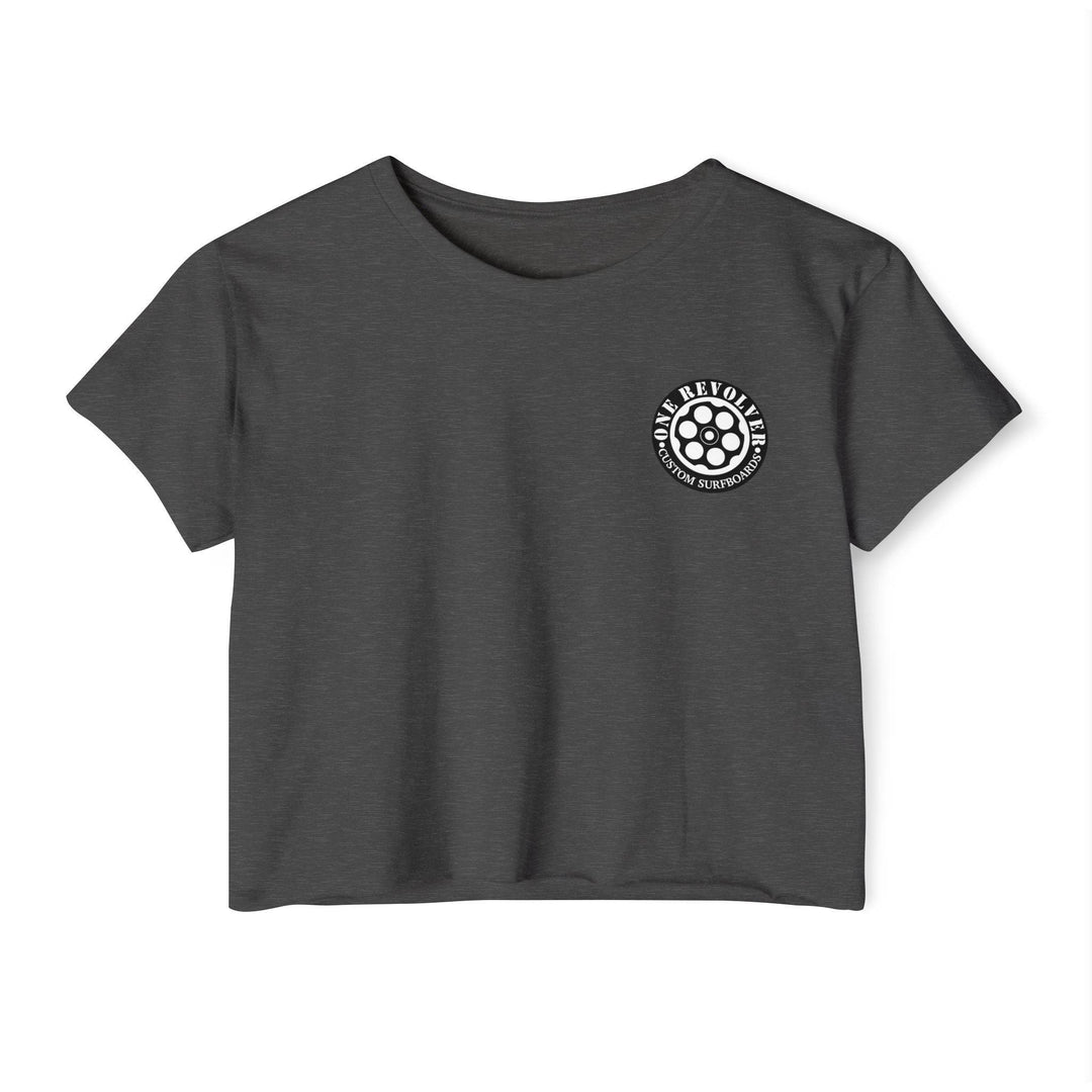 Tropical Dream Crop Tee – Women’s Surf-Inspired Crop Top - One Revolver Surfboards