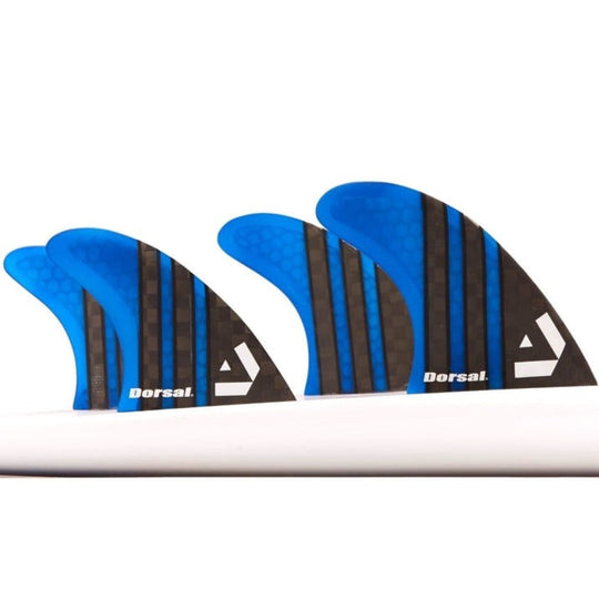 DORSAL Carbon Hexcore 4-Fin Quad Set FCS Compatible - Black