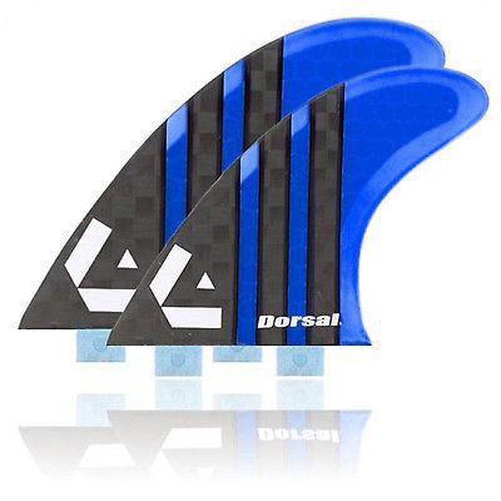 DORSAL Carbon Hexcore 4-Fin Quad Set FCS Compatible - Black
