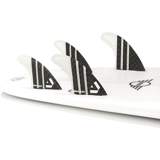 DORSAL Carbon Hexcore 4-Fin Quad Set FCS Compatible - Black