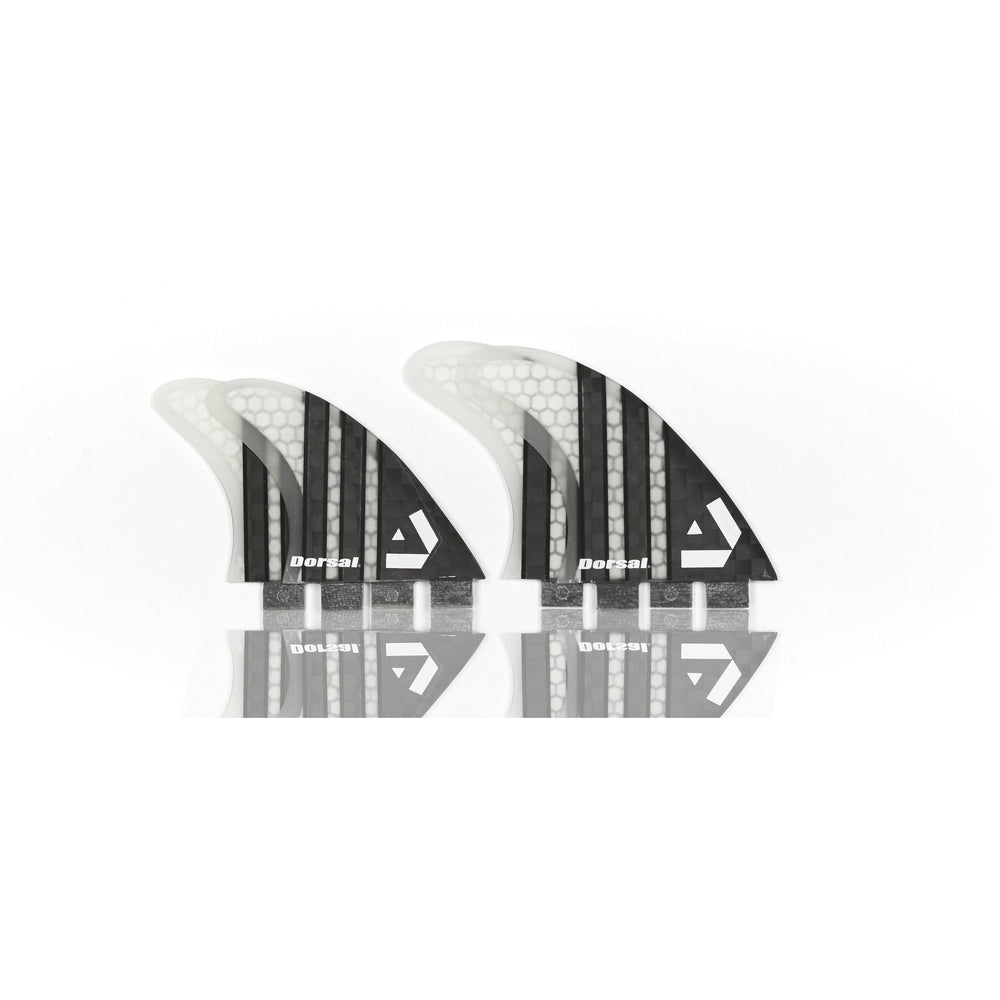 DORSAL Carbon Hexcore 4-Fin Quad Set FCS Compatible - Black