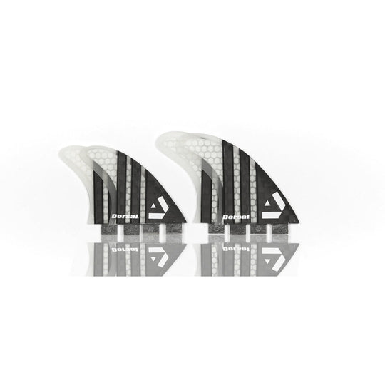 DORSAL Carbon Hexcore 4-Fin Quad Set FCS Compatible - Black