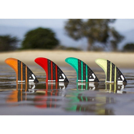 DORSAL Carbon Hexcore 4-Fin Quad Set FCS Compatible - Black