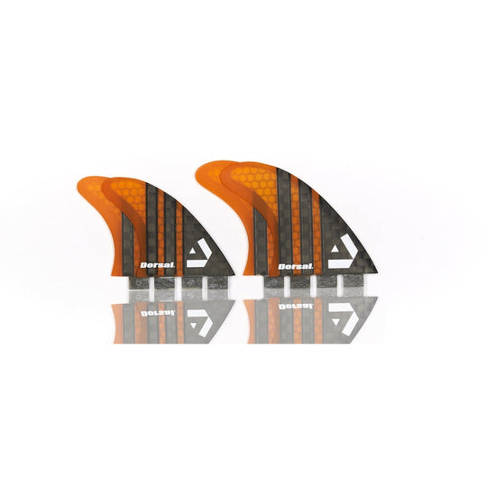 DORSAL Carbon Hexcore 4-Fin Quad Set FCS Compatible - Black
