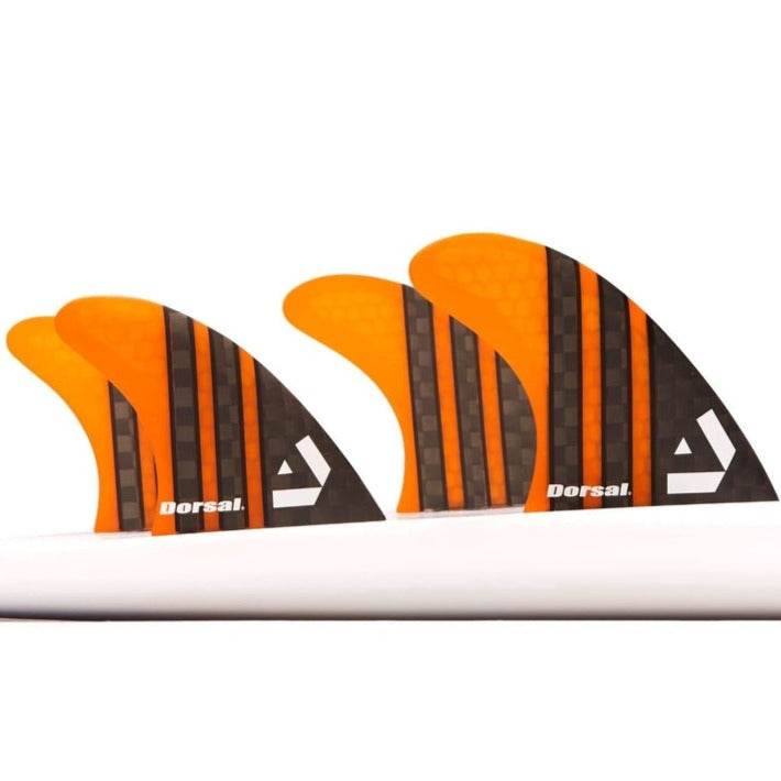 DORSAL Surfboard Fins Quad 4 Set FCS Compatible - One Revolver Surfboards