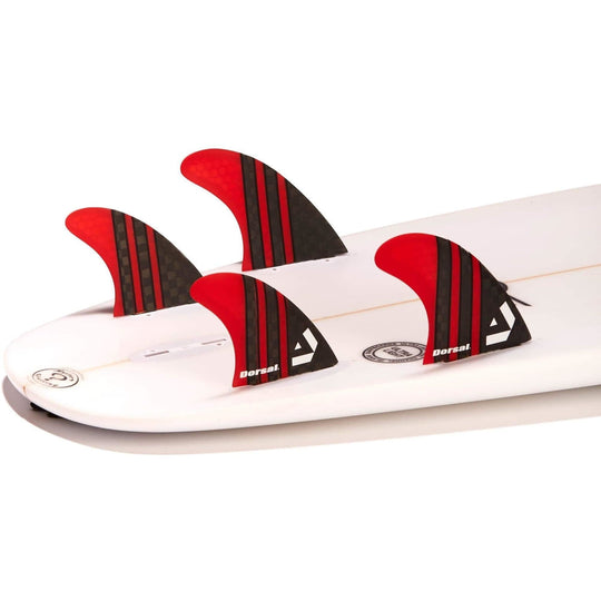 DORSAL Carbon Hexcore 4-Fin Quad Set FCS Compatible - Black