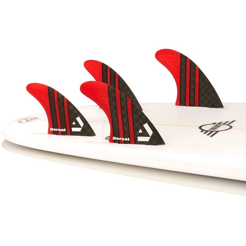 DORSAL Surfboard Fins Quad 4 Set FCS Compatible - One Revolver Surfboards