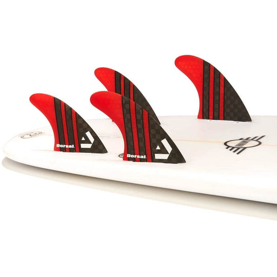 DORSAL Surfboard Fins Quad 4 Set FCS Compatible - One Revolver Surfboards
