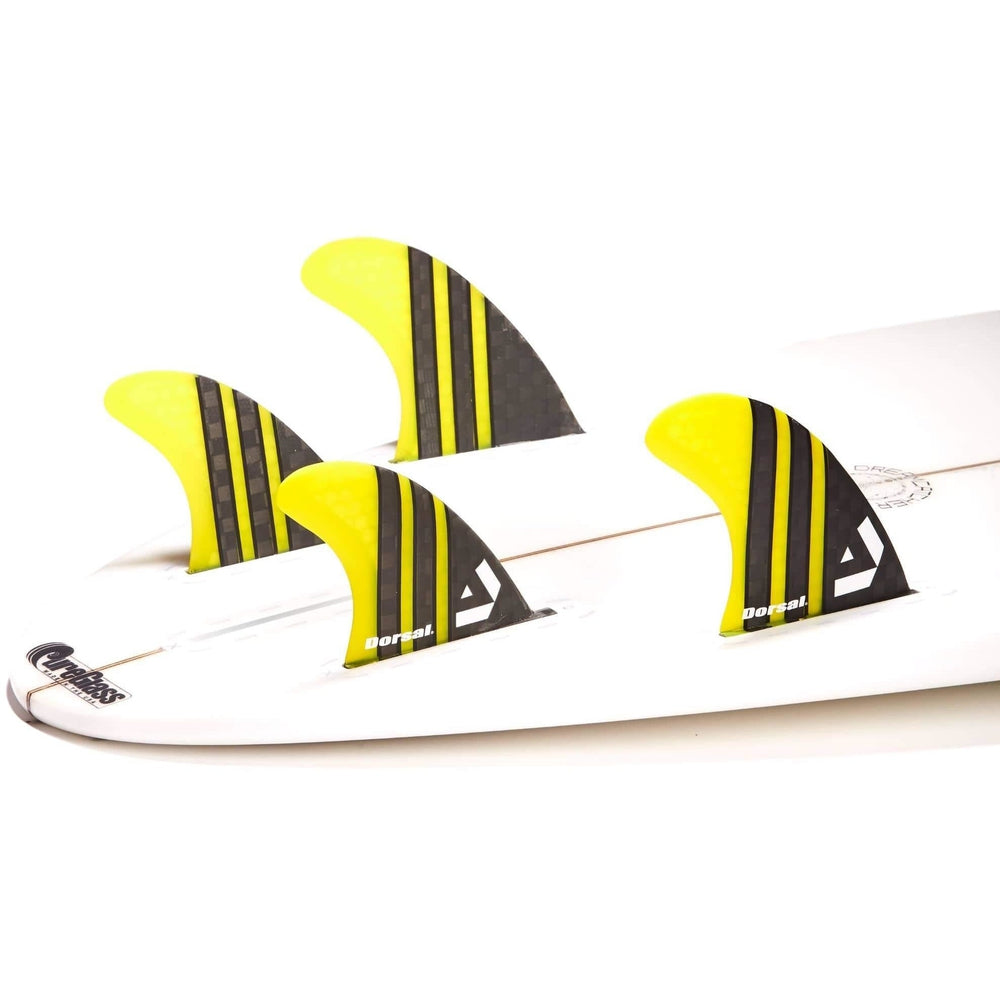 DORSAL Carbon Hexcore Futures Compatible 4-Fin Quad Set