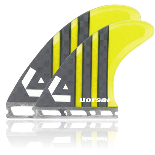 DORSAL Carbon Hexcore Futures Compatible 4-Fin Quad Set