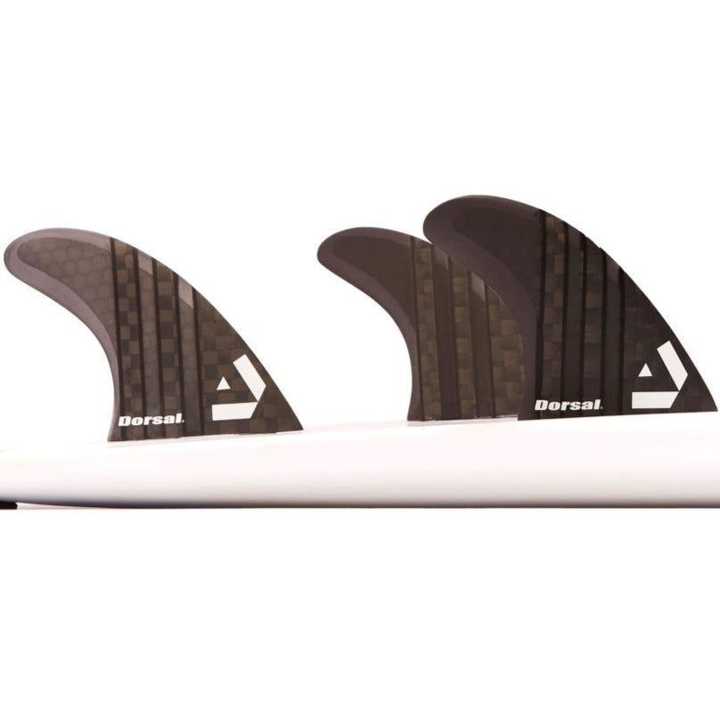 DORSAL Carbon Hexcore Futures Compatible 3-Fin Thruster Set