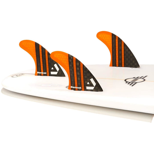DORSAL Carbon Hexcore FCS Compatible 3-Fin Thruster Set