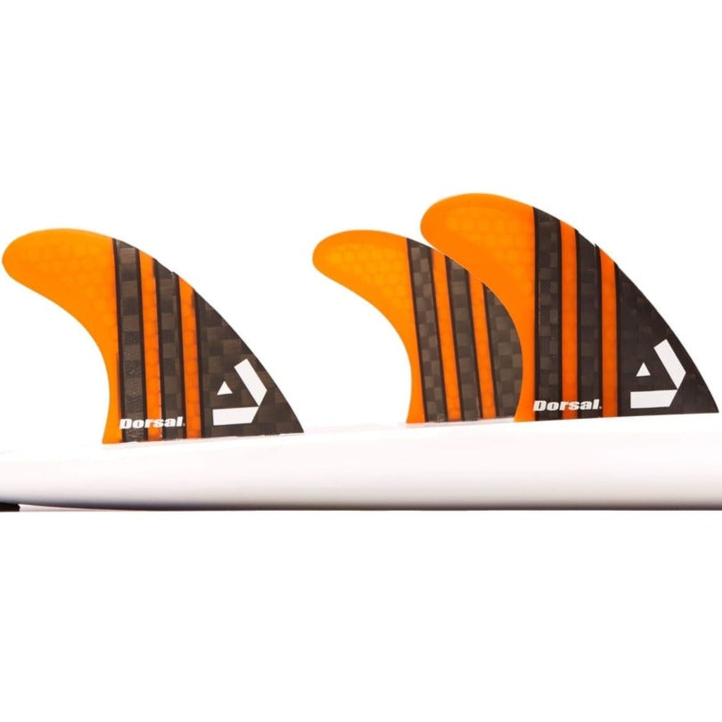 DORSAL Carbon Hexcore FCS Compatible 3-Fin Thruster Set