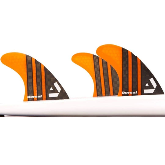 DORSAL Carbon Hexcore Futures Compatible 3-Fin Thruster Set