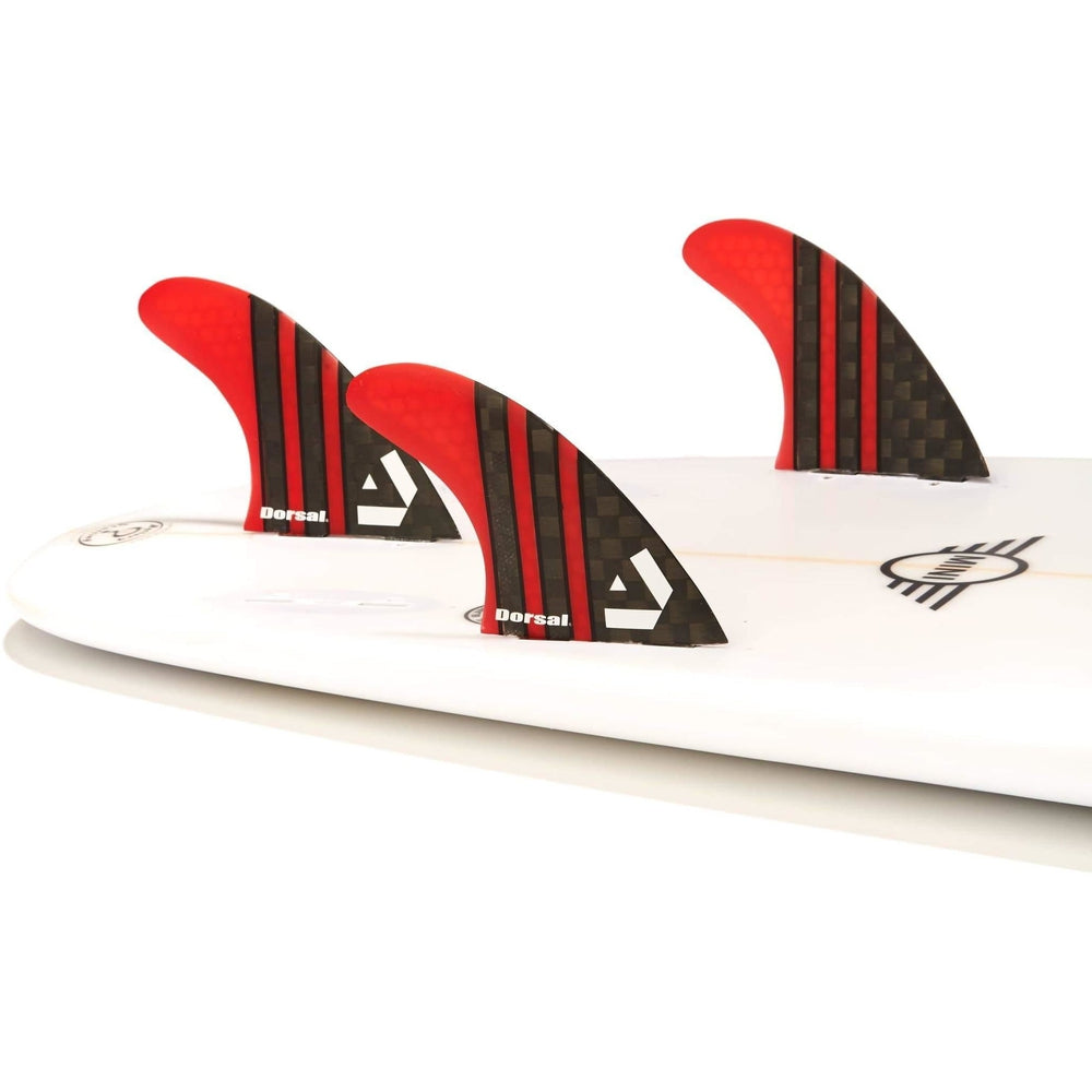 DORSAL Carbon Hexcore FCS Compatible 3-Fin Thruster Set