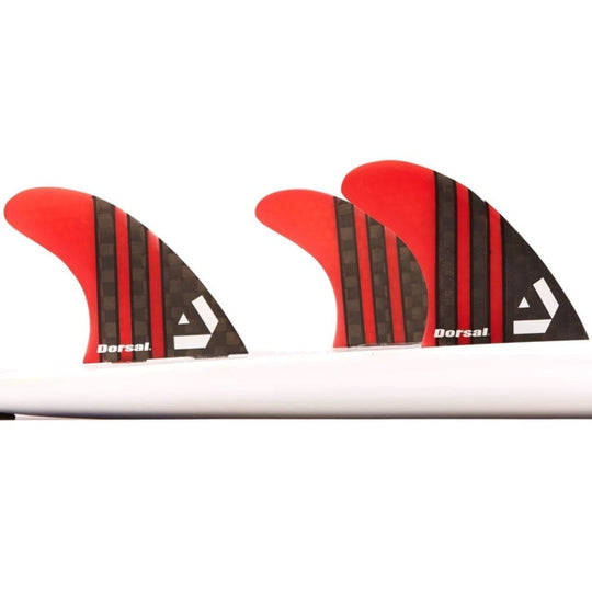 DORSAL Carbon Hexcore Futures Compatible 3-Fin Thruster Set
