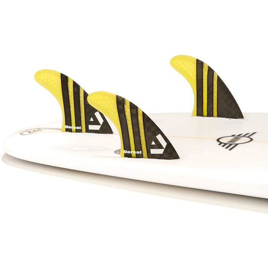 DORSAL Carbon Hexcore Futures Compatible 3-Fin Thruster Set