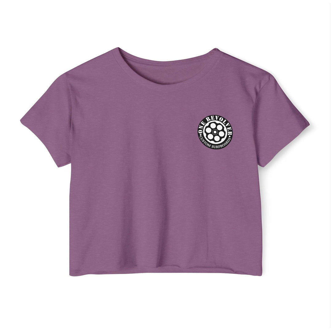 Tropical Dream Crop Tee – Women’s Surf-Inspired Crop Top - One Revolver Surfboards