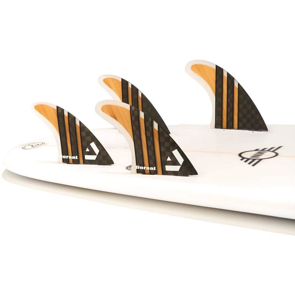 DORSAL Surfboard Fins Quad 4 Set FCS Compatible - One Revolver Surfboards