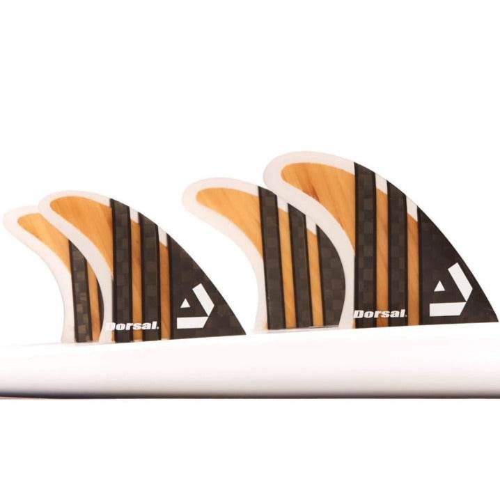 DORSAL Surfboard Fins Quad 4 Set FCS Compatible - One Revolver Surfboards
