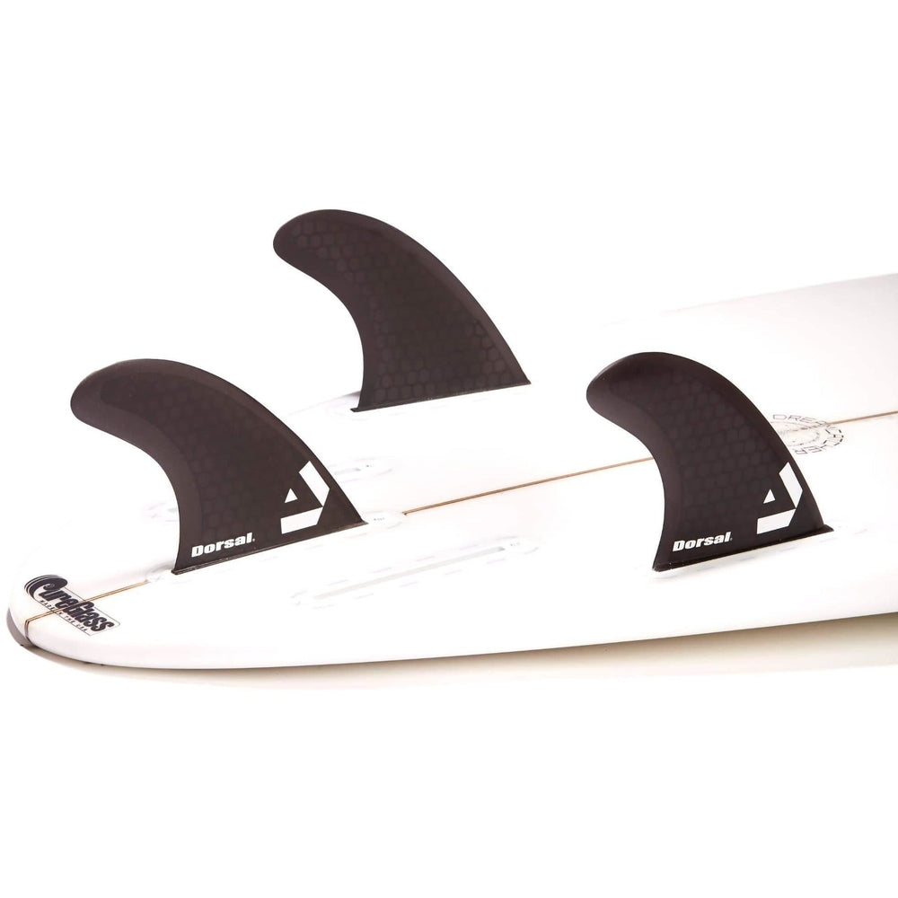 DORSAL Carbon Hexcore Futures Compatible 3-Fin Thruster Set