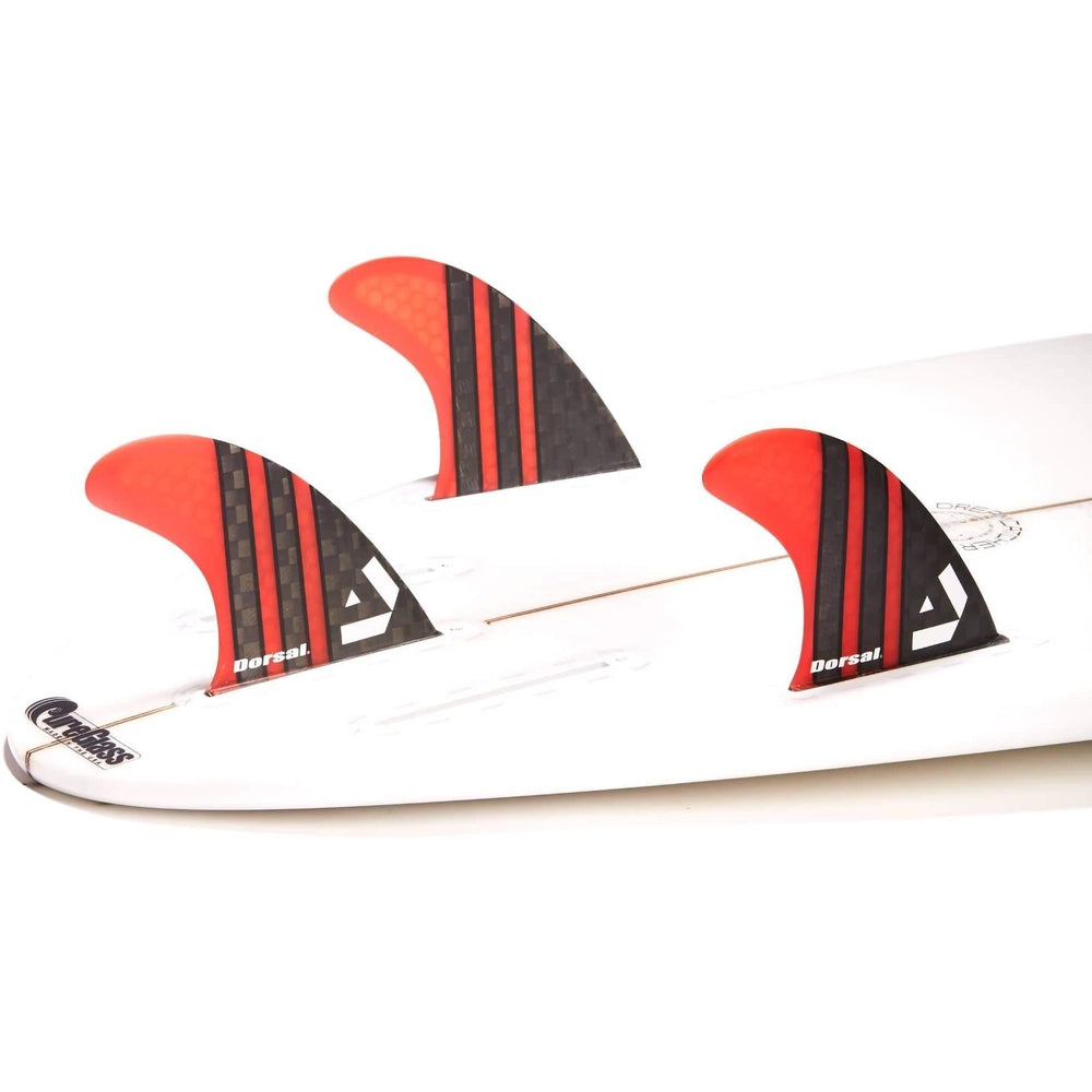 DORSAL Carbon Hexcore Futures Compatible 3-Fin Thruster Set