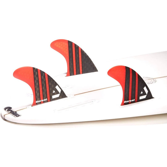 DORSAL Carbon Hexcore Futures Compatible 3-Fin Thruster Set