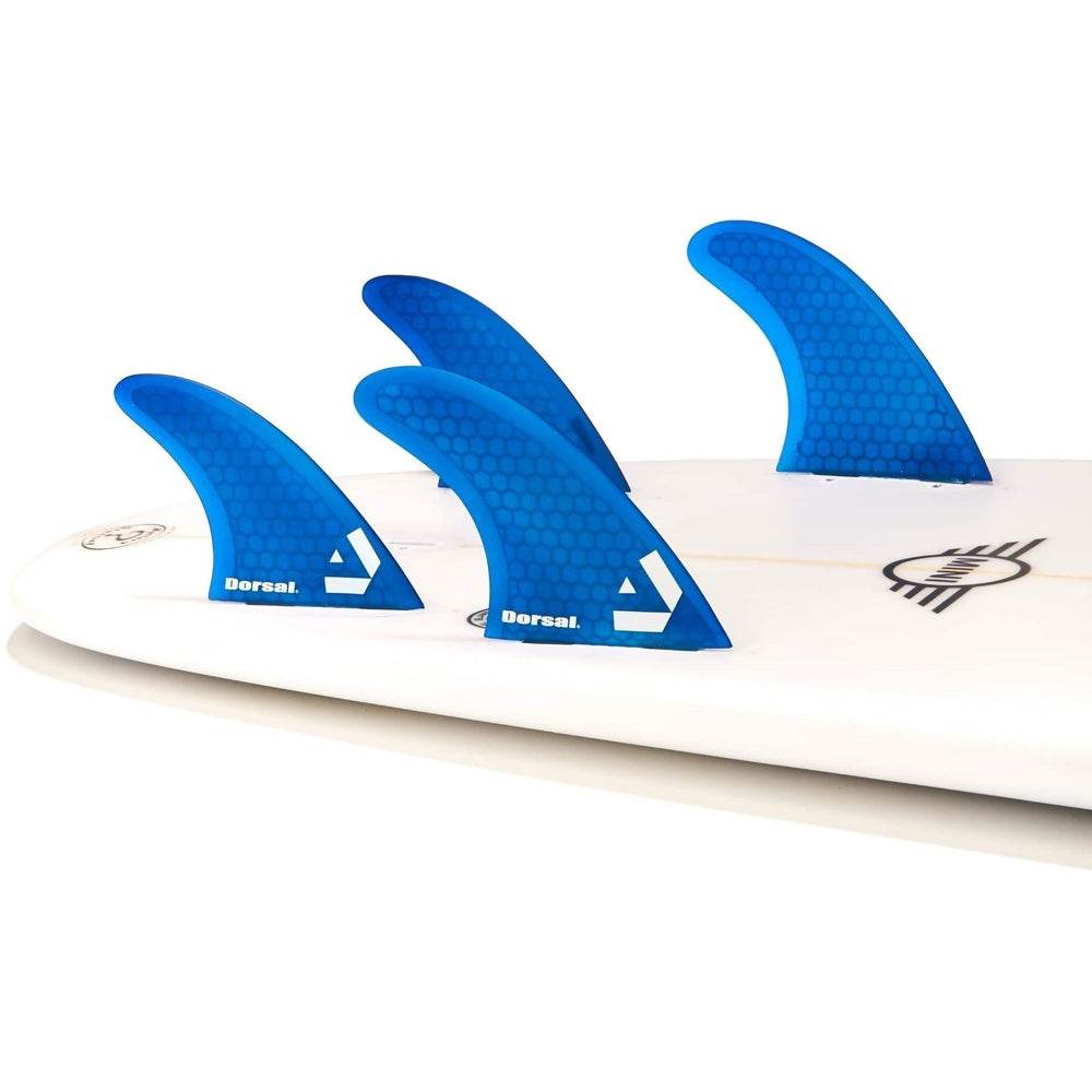 DORSAL Surfboard Fins Quad 4 Set FCS Compatible - One Revolver Surfboards