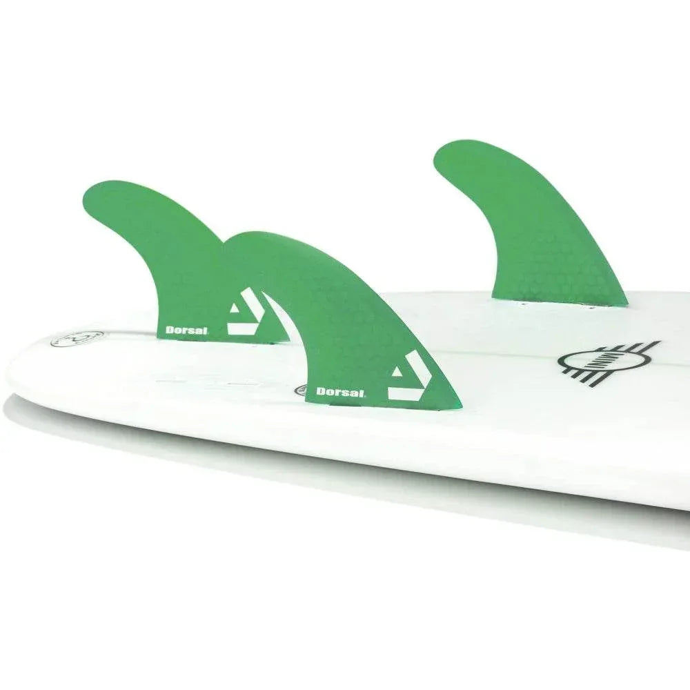 One Revolver Surfboards - DORSAL Surfboard Fins Thruster 3 Set FCS Compatible Hexcore FCS Thruster Fins