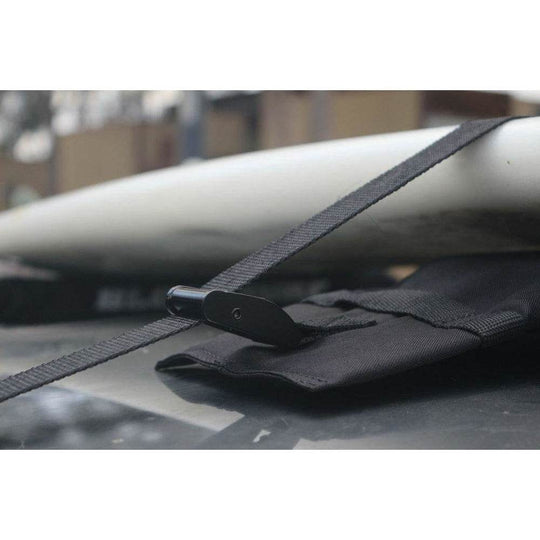 DORSAL Wrap Rax Double Surfboard Soft Roof Rack Pads with Straps - Pack of 2 Corrosion Resistant Buckles, Universal Fit, Trucks SUVs - Longboards, Short Boards, SUP, Soft Tops - One Revolver Surfboards