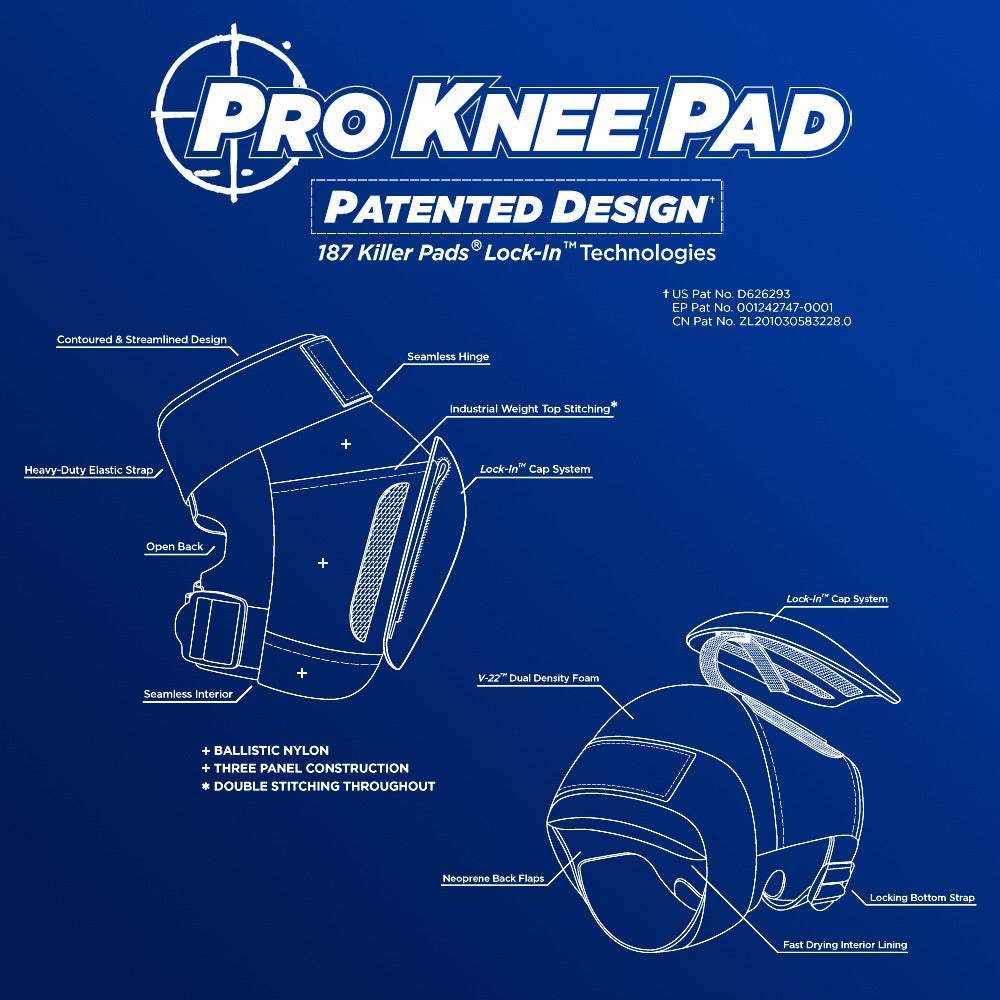 187 Killer Pads Pro Knee Pads (sold as pair) - One Revolver Surfboards