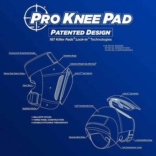187 Killer Pads Pro Knee Pads (sold as pair) - One Revolver Surfboards