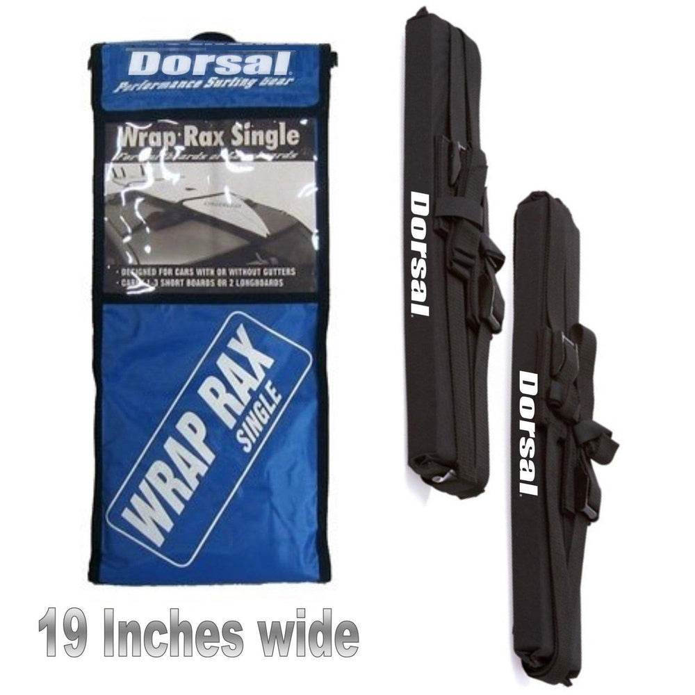 DORSAL Surfboard Car Soft Racks - Padded System, Easy Setup Any Car, ‘No Scratch’ Buckles - Strap Up to 3 Boards on Car Roof - One Revolver Surfboards