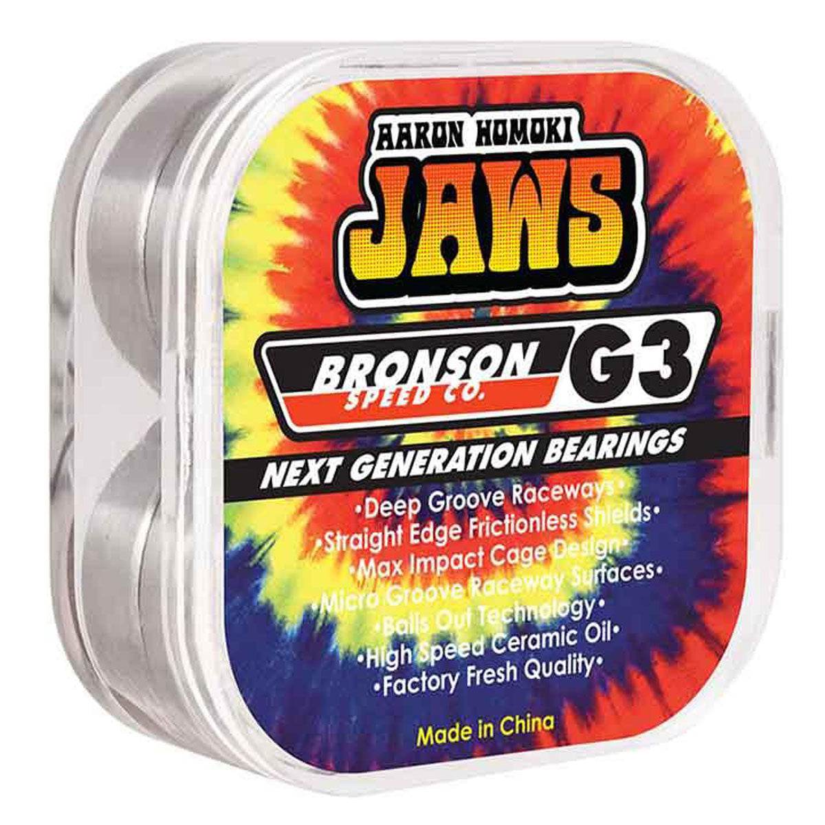 Bronson Speed Co. Aaron Jaws Homoki Pro G3 Skateboard Bearings (set of 8) - One Revolver Surfboards