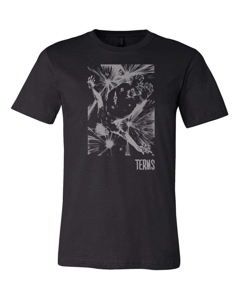 TERMS “SUSPENDED ACROSS CHASMS” WITH SKiN GRAFT BACK LOGO T-SHIRT - One Revolver Surfboards