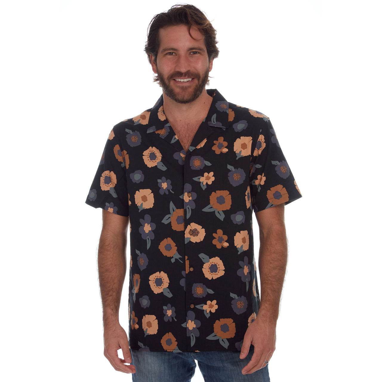 Kai Printed Seer Sucker Shirt - One Revolver Surfboards