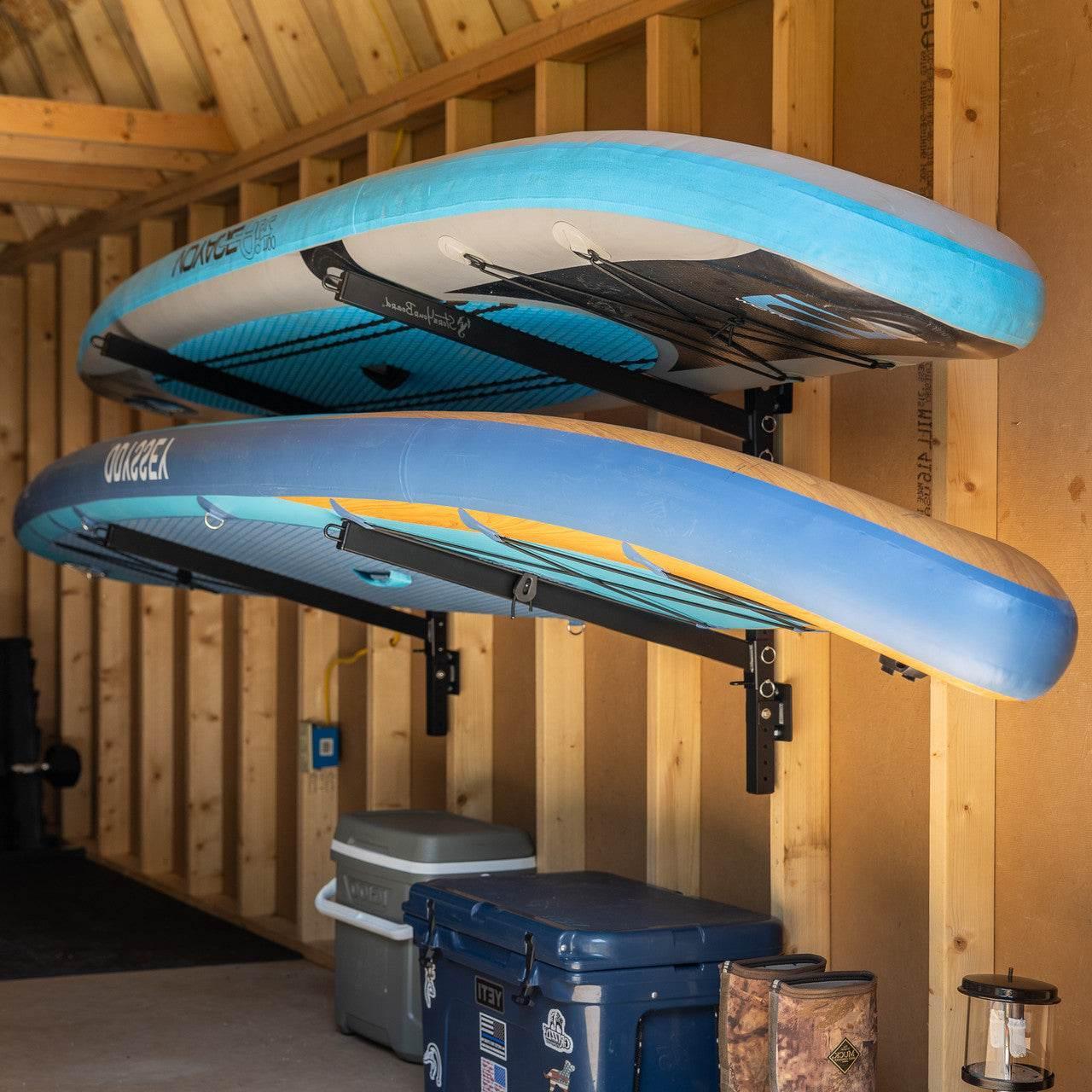 One Revolver Surfboards - Kona SUP & Surfboard Storage | Indoor Adjustable Rack | 2 Level Wall Mounted