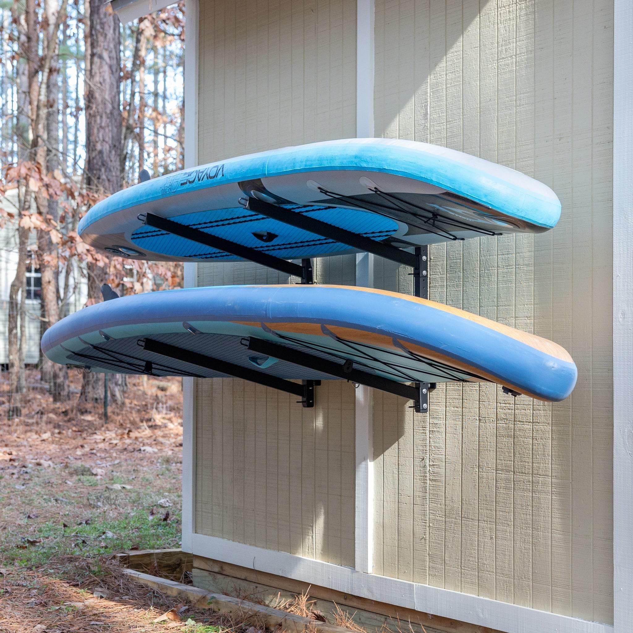 One Revolver Surfboards - Sandbridge SUP & Surfboard Storage | Outdoor Adjustable Rack | 2 Level Wall Mounted