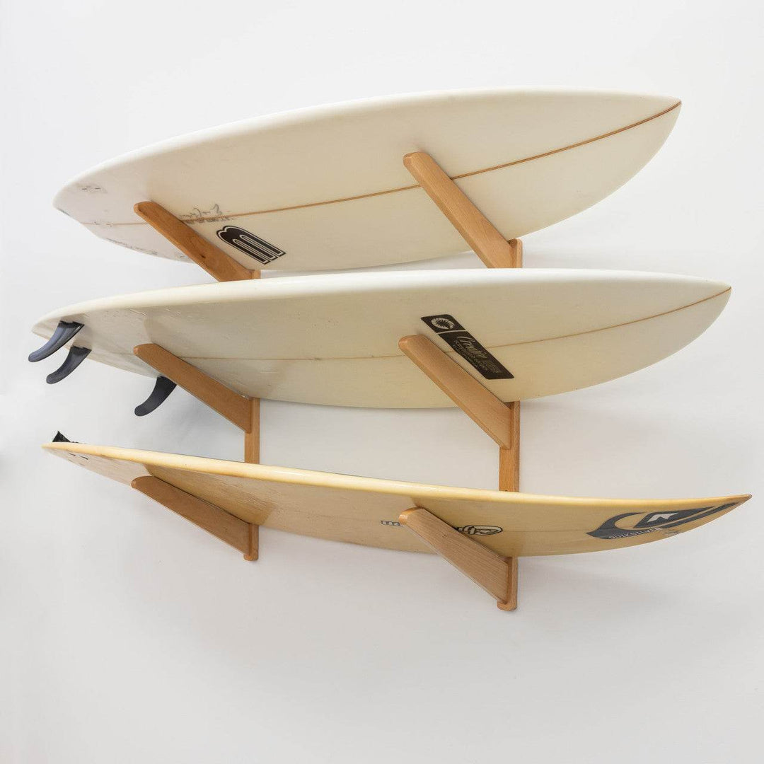 TidyTimber Surfboard Storage Wood Rack | Holds 3 Surfboards - One Revolver Surfboards
