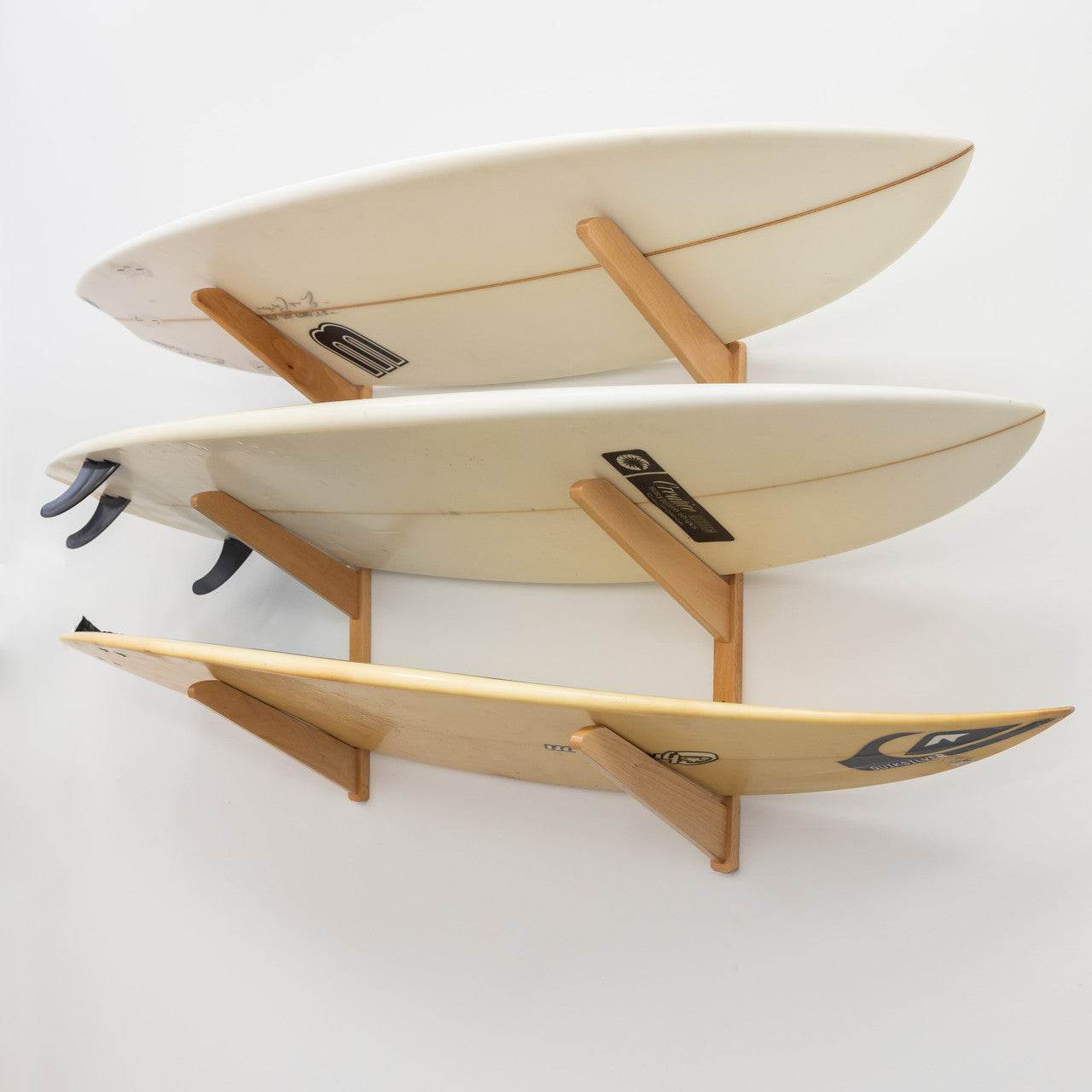 TidyTimber Surfboard Storage Wood Rack | Holds 3 Surfboards - One Revolver Surfboards