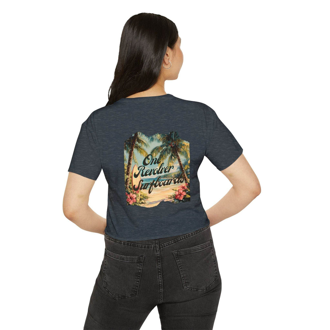 Tropical Dream Crop Tee – Women’s Surf-Inspired Crop Top - One Revolver Surfboards