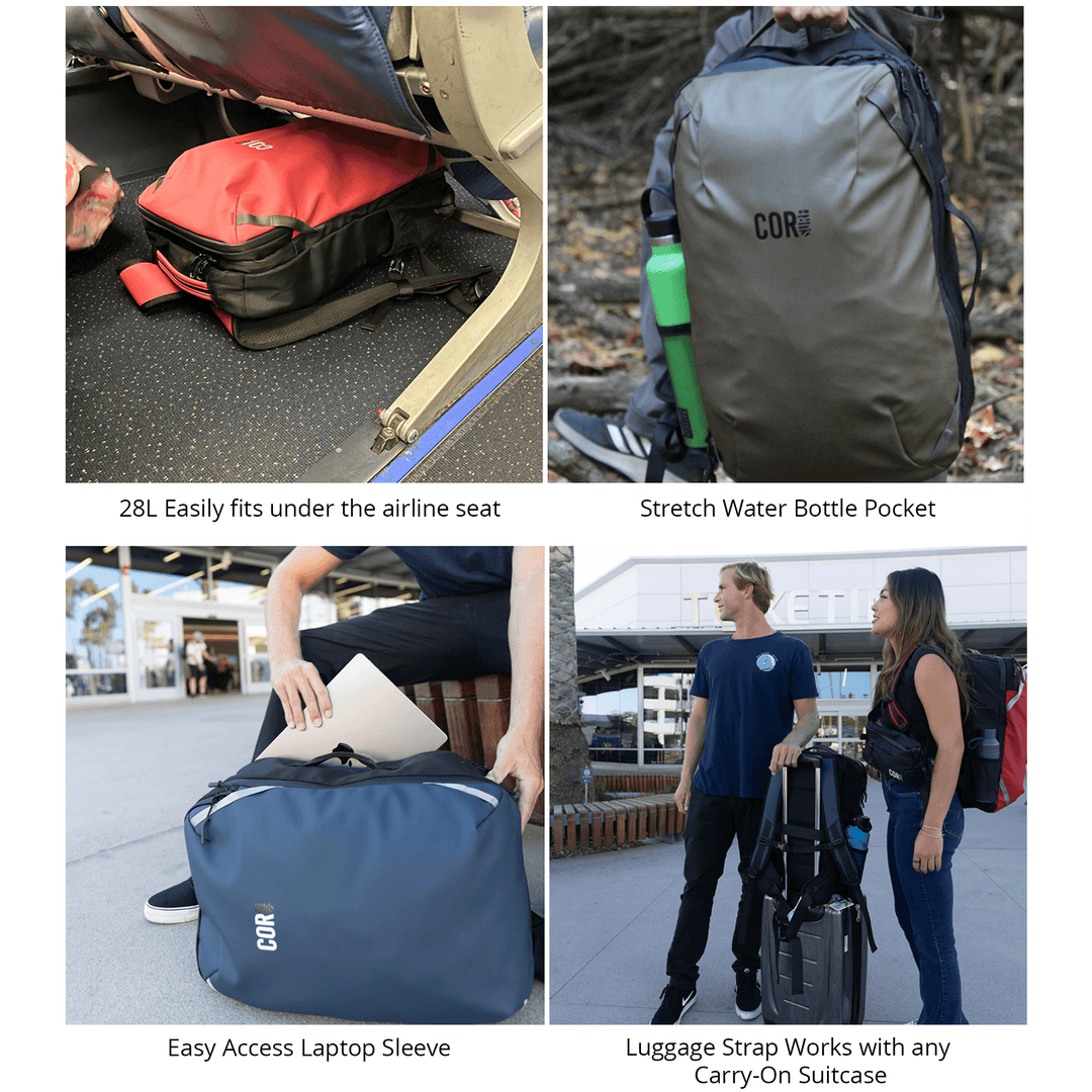 The Island Hopper Travel Backpack 28L - One Revolver Surfboards